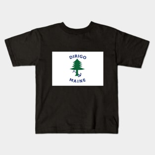 Merchant and Marine Flag of Maine Kids T-Shirt